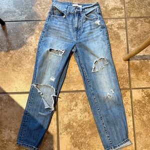 Distressed Blue Women's Jeans